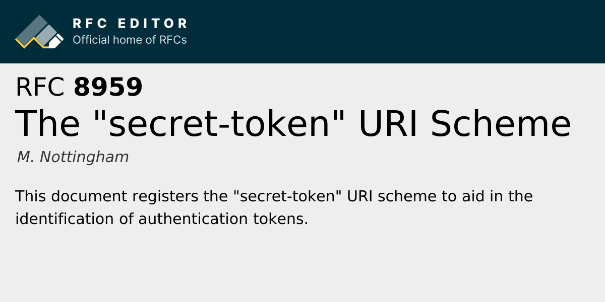 RFC 8959: The 